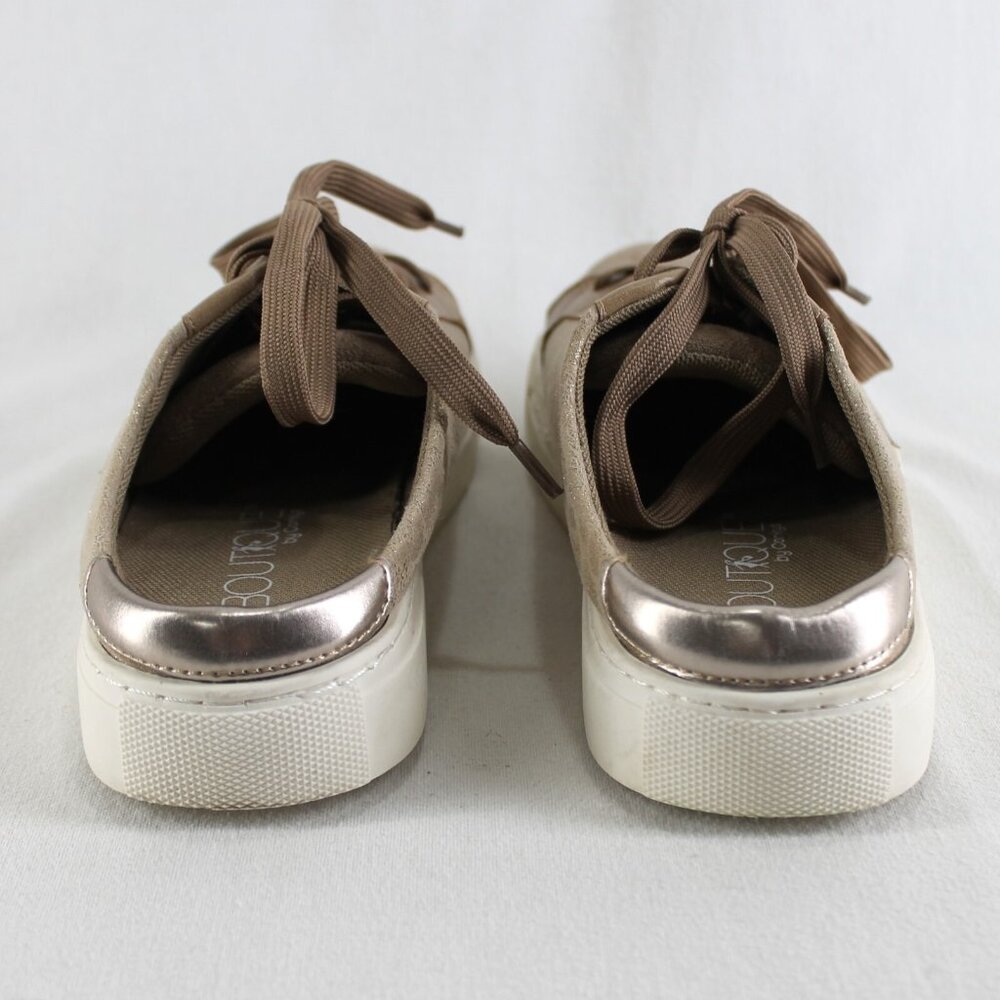 Boutique by Corkys Spiked Sneaker Mule Womens Size 8 Brown Gold Leopard Shoes - Picture 6 of 10
